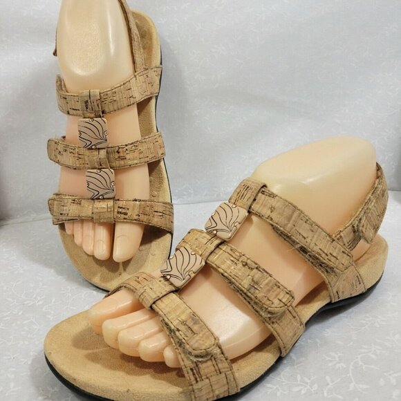 Vionic Womens Amber Adjustable Slip On Synthetic Brown Strappy Sandal Size US 7 - Picture 8 of 10